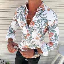 Mens casual button down shirts slim fit dress shirt floral pattern fashion tee. Discount Flower Men Dress Shirts 2021 On Sale At Dhgate Com