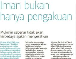 Maybe you would like to learn more about one of these? Iman Bukan Hanya Pengakuan