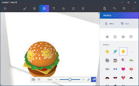 Klicken sie auf los geht's, um die bilder zu verkleinern. Verwendung Von Microsoft Paint 3d