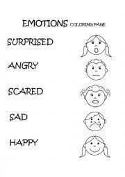 Three little pigs finger puppets. Emotions Feelings Coloring Page Esl Worksheet By Dschoenfeld