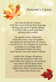 Autumn S Caress Autumn Poems Autumn Poetry Autumn Nature