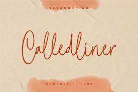Download Calledliner Monoscript Font