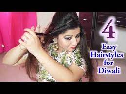4 Easy Hairstyles For Wedding Party Functions Youtube Cute Simple Hairstyles Easy Hairstyles Hair Styles