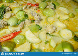 Photo About Thai Green Curry With Chicken Kang Keaw Wan Gai Top Views Thai Local Food Image Of Gourmet Culture Cuisin In 2020 Green Curry Food Green Curry Chicken