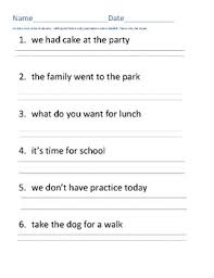 Check spelling or type a new query. Fix Sentences Capitalization And Punctuation Worksheets Teaching Resources Tpt