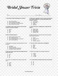Pixie dust, magic mirrors, and genies are all considered forms of cheating and will disqualify your score on this test! Trivia Bridal Shower Quiz Bride Wedding Png 2550x3300px Trivia Area Baby Shower Bridal Shower Bride Download