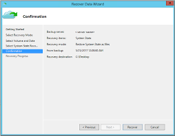 Restore System State To A Windows Server Azure Backup Microsoft Docs