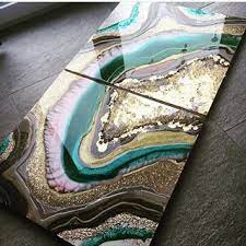 Repost This Was My First Geode Painting I Did And It Was Kind Of Legendary For Me This Painting Changed My Whole Art Acrylic Pouring Art Resin Art Acrylic Art