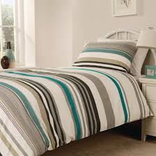 Many can be tumble dried and go from toddler bedding sets right up to super king duvet covers. Essentials Madison Stripe Duvet Covers Teal P Hb715 Buy Online At Mitre Linen Uk