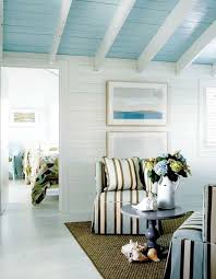First question.is the blue ceiling trend passé? White Walls Blue Ceiling Bedroom Novocom Top