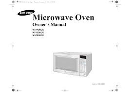 You should first remove the power to the oven for a few moments and then reconnect. Samsung Ms103hce User Manual Manualzz