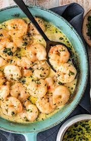 Spicy Garlic Shrimp In Cream Sauce In Skillet Spicy Garlic Shrimp Garlic Shrimp Recipe Best Shrimp Recipes
