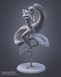 Greenie Genie Nina Tarasova On Artstation At Https Www Artstation Com Artwork J2vqn Digital Sculpture Concept Art Characters Portrait Sculpture