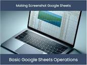 Making Screenshot Google Sheets – excel-dashboards.com