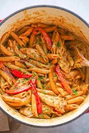 27 Ways To Use Leftover Grilled Chicken Grilled Chicken Recipes Chicken Fajita Recipe Rasta Pasta