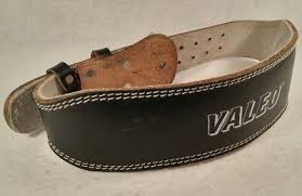 Valeo 4 Padded Leather Lifting Belt For Men Women Back