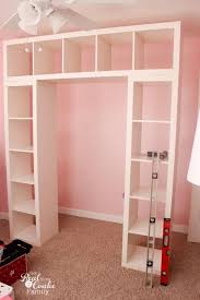 Ikea Expedit Turned Into A Great Shelving Unit With Desk Shelving Shelving Unit Home Diy