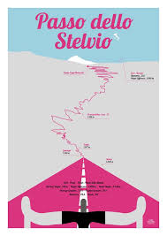 A4 Poster Stilfser Joch Stilfserjoch Passo Von Farbwechseldesign Cycling Posters Graphic Design Bike Poster Cycling Artwork