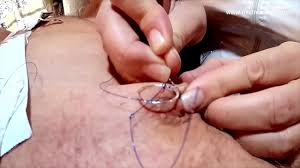 mistress April pierces her slave nipple and balls - XNXX.COM