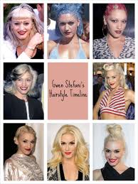 The Makeover Timeline Gwen Stefani S Many Hair Colors Styles Cool Hairstyles Blonde Dye Brunette To Blonde
