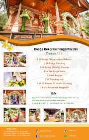 Price list dekorasi pernikahan bandung. Dekorasi Pernikahan Profesional Salon Wedding Di Bali
