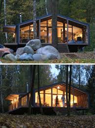 Although some may consider black homes to be spooky or creepy, these are actually quite beautiful. This Rustic Modern House In The Forest Was Designed For A Family In Russia