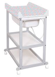 The euro spa bath offers a 2 position baby bath. Ceba Baby Changing Table Combination Bath Shelf Changing Mat With Wheels Amazon De Baby