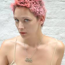 Fucker Necklace Script Pendant Curse Charm Silver Gold Expletive Jewelry