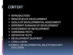 Developmental Assessment And Screening