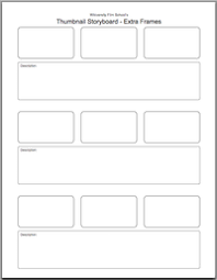 Simple a3 storyboard with area for synopsis, drawing, and descriptions. Filmmaking Basics Thumbnail Storyboard Wikiversity