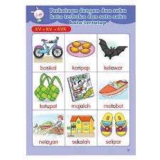 Tingkapnya ~ saja kerana hari hujan. Kamus Bergambar Ria Suku Kata Shopee Malaysia