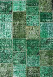 Ursprünglich aus schafschurwolle geknüpft und mit farbenfrohen musterungen wie zacken oder rauten versehen, werden die berberteppiche heute überwiegend wollweiß, uni oder meliert angeboten. Hochwertiger Vintage Patchwork Teppich Original Handgeknupft Wollteppich In Grun 200 X 290 Cm 008 Vimoda Homestyle
