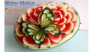 Butterfly Carving Watermelon New Design Carving Fruits By Ban Tay đen Carving Waterme Fruit Carving Watermelon Carving Easy Fruit And Vegetable Carving