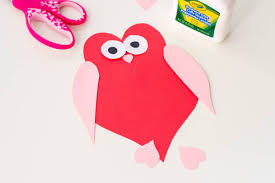 73 best valentine's day crafts that double as the sweetest gifts. Owl Heart Shape Paper Craft Diy Valentine S Day Cards