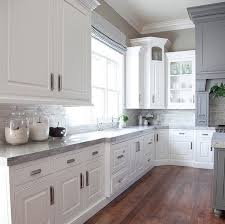We did not find results for: White And Gray Kitchen Countertop The Gray Is Benjamin Moore Dolphin The Counter In This Whit Kitchen Design Transitional Kitchen Design White Kitchen Design