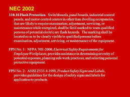 Nec control panel labeling requirements the national electrical code (nec) is a national standard authored and published by the national fire protection agency (nfpa 70). Arc Flash Analysis Ppt Video Online Download