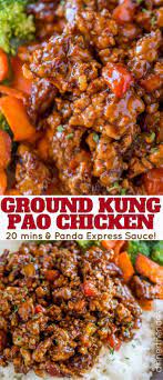 The Whole Family Loved This Ground Kung Pao Chicken Plus The Veggies Were So Finely Minced They Were Hidden Made Ground Chicken Recipes Recipes Asian Recipes