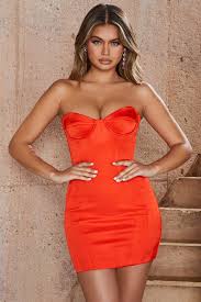 Check spelling or type a new query. Tropical Punch Underwired Strapless Bustier Satin Mini Dress Oh Polly