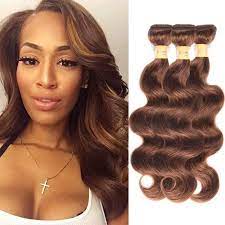 Switching our hair color and experimenting with different styles is so fun and easy, even when you have extensions or a weave! Amazon Com Wome Color 4 Human Hair Bundles Brazilian Virgin Hair 8a Grade Body Wave Brown Hair Weaves 3 Bundles Double Wefts Hair Extensions 12 14 16 4 Beauty