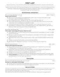 Responsible and efficient system administrator with experience of updating and maintaining computer systems of organizations. 5 System Administrator Resume Examples For 2021 Resume Worded Resume Worded