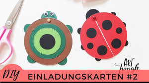 — basteln, malen und graffitis. Einladungskarten Selber Basteln 2 Kindergeburtstag Invitations Diy Tutorial Marienkafer Youtube