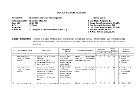 Check spelling or type a new query. Doc Silabus Ekonomi Moneter Dayu Bin Academia Edu
