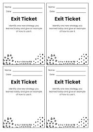 free printable exit ticket templates you can customize canva