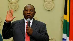 Chair of the african union 2020. Cyril Ramaphosa Sworn In As President Of South Africa News Dw 15 02 2018