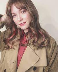 Inner Highlights Hair Color Idea