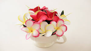 The size shown is 11. Deco Clay Flower Tutorial 2 Diy Plumeria Arrangement Youtube