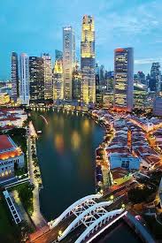 Singapore The Lights Along Clark Quay And The Central Business District Places To Travel Singapore River Travel Around The World