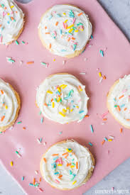 These sugar cookies with sprinkles comprise mostly of pure wheat flour and natural flavors. White Cake Mix Cookies With Rainbow Sprinkles Courtney S Sweets
