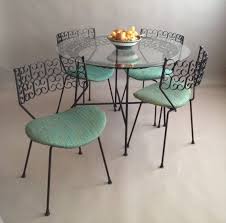 Vintage 60s Arthur Umanoff Minimalist Iron Table Chairs Set In 2020 Minimalist Dining Room Decor Patio Dining Set