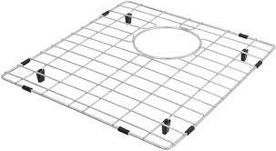 Removing a kitchen sink drain hole is a task most homeowners can do in under an hour with the help of a few specialized tools. Buy Lqs Kitchen Sink Grid Sink Protectors For Kitchen Sink Sink Grid Sink Bottom Grid 14 9 16 X 15 7 16 With Rear Drain Hole For 50 50 Double Bowl Kitchen Sinks Stainless Steel